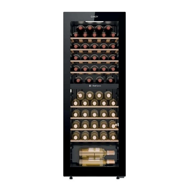 Cave a vin de service - CANDY CNWQ4G56G2 - 56 bouteilles - 2 zones - Multi-température - 37 dB - H 128cm x l 47,5cm x P 45,6cm Cave a vin de service - CANDY CNWQ4G56G2 - 56 bouteilles - 2 zones - Multi-température - 37 dB - H 128cm x l 47,5cm x P 45,6cm