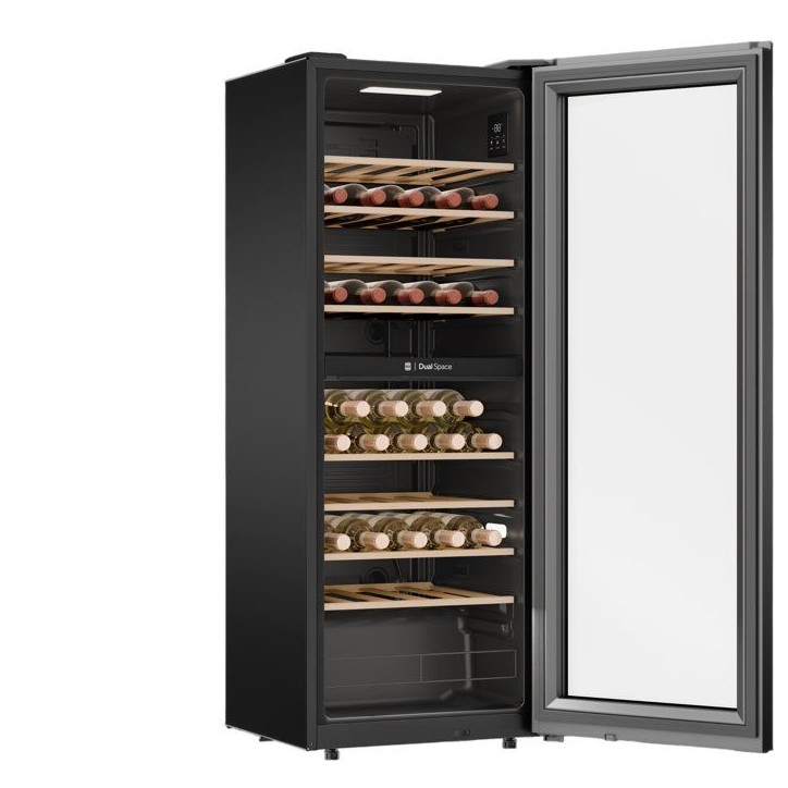 Cave a vin de service - CANDY CNWQ4G56G2 - 56 bouteilles - 2 zones - Multi-température - 37 dB - H 128cm x l 47,5cm x P 45,6cm Cave a vin de service - CANDY CNWQ4G56G2 - 56 bouteilles - 2 zones - Multi-température - 37 dB - H 128cm x l 47,5cm x P 45,6cm