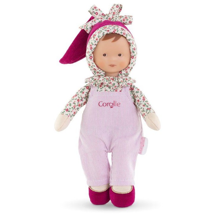 Mon Doudou - COROLLE - Miss Chic Rose Grenadine - 25 cm - Senteur vanille Mon Doudou - COROLLE - Miss Chic Rose Grenadine - 25 cm - Senteur vanille