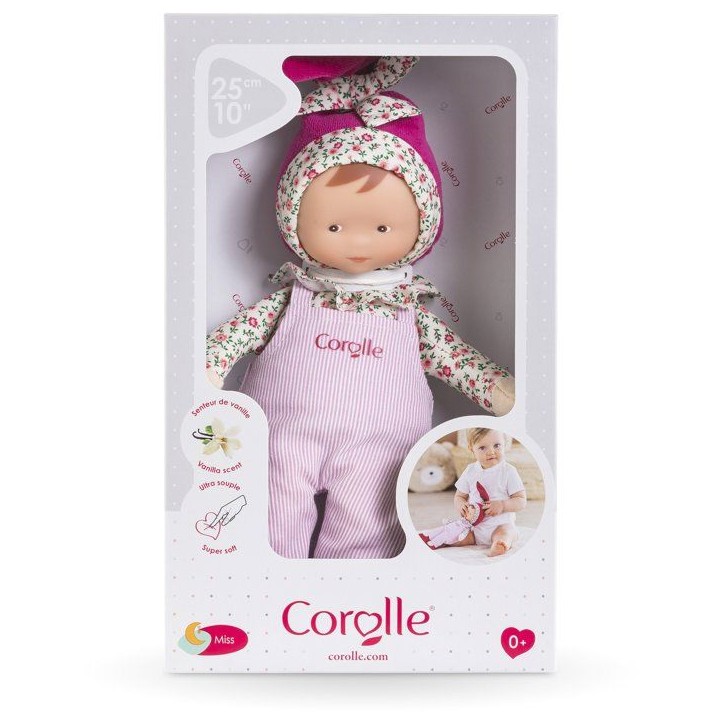 Mon Doudou - COROLLE - Miss Chic Rose Grenadine - 25 cm - Senteur vanille Mon Doudou - COROLLE - Miss Chic Rose Grenadine - 25 cm - Senteur vanille