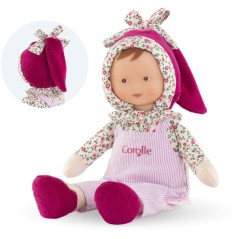 Mon Doudou - COROLLE - Miss Chic Rose Grenadine - 25 cm - Senteur vani