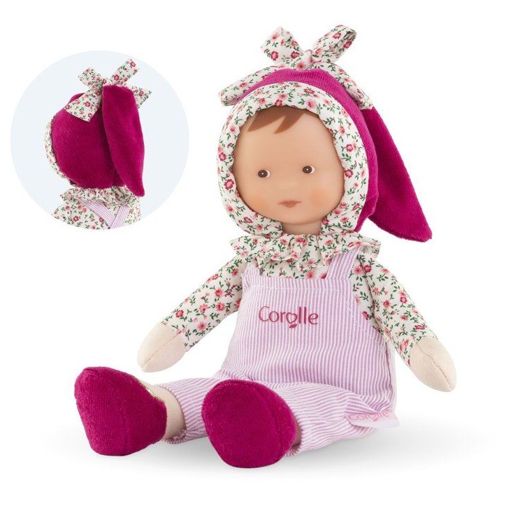 Mon Doudou - COROLLE - Miss Chic Rose Grenadine - 25 cm - Senteur vanille Mon Doudou - COROLLE - Miss Chic Rose Grenadine - 25 cm - Senteur vanille