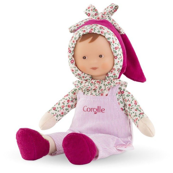 Mon Doudou - COROLLE - Miss Chic Rose Grenadine - 25 cm - Senteur vanille Mon Doudou - COROLLE - Miss Chic Rose Grenadine - 25 cm - Senteur vanille