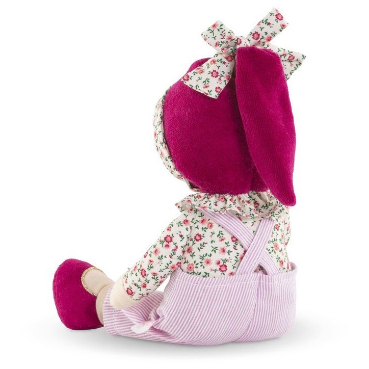 Mon Doudou - COROLLE - Miss Chic Rose Grenadine - 25 cm - Senteur vanille Mon Doudou - COROLLE - Miss Chic Rose Grenadine - 25 cm - Senteur vanille
