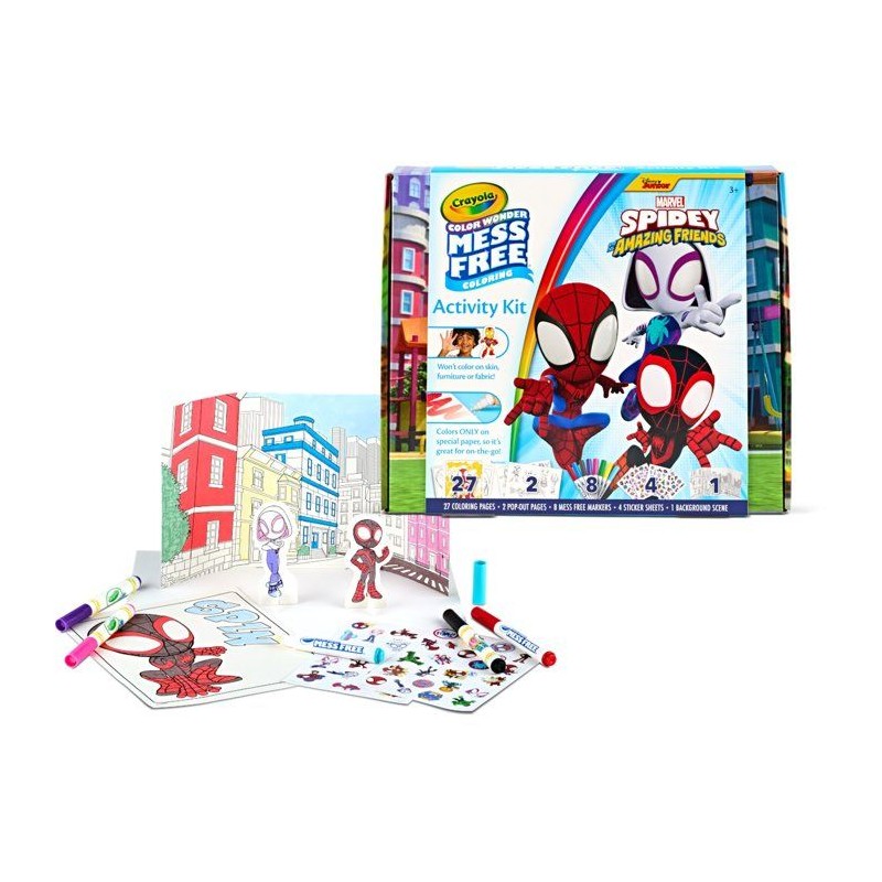 Malette d'activités coloriage - CRAYOLA - Color Wonder - Spidey - Des
