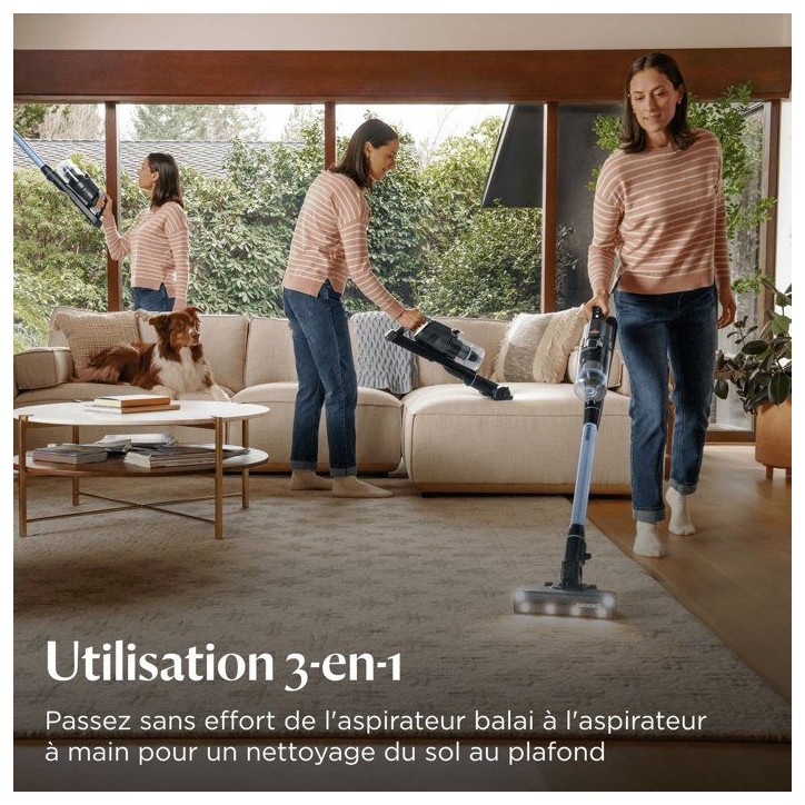 BISSELL PowerClean FurFinder Select - Aspirateur Balai sans Fil - Moteur 200W - Brosse Tangle-Free - Batterie Amovible