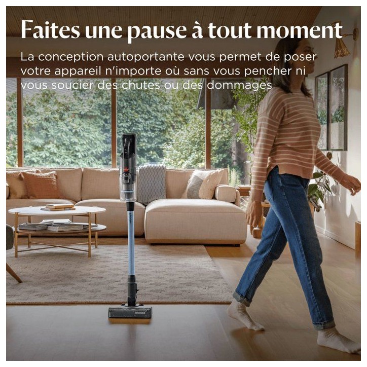 BISSELL PowerClean FurFinder Select - Aspirateur Balai sans Fil - Moteur 200W - Brosse Tangle-Free - Batterie Amovible