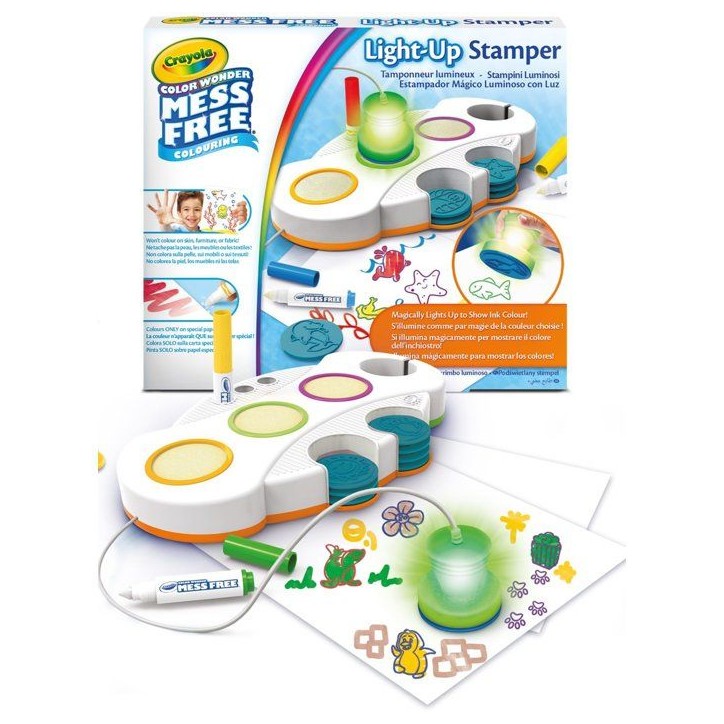 Tampons lumineux - CRAYOLA - Color Wonder - Magic Light-Up Stamper - Des 3 ans Tampons lumineux - CRAYOLA - Color Wonder - Magic Light-Up Stamper - Des 3 ans