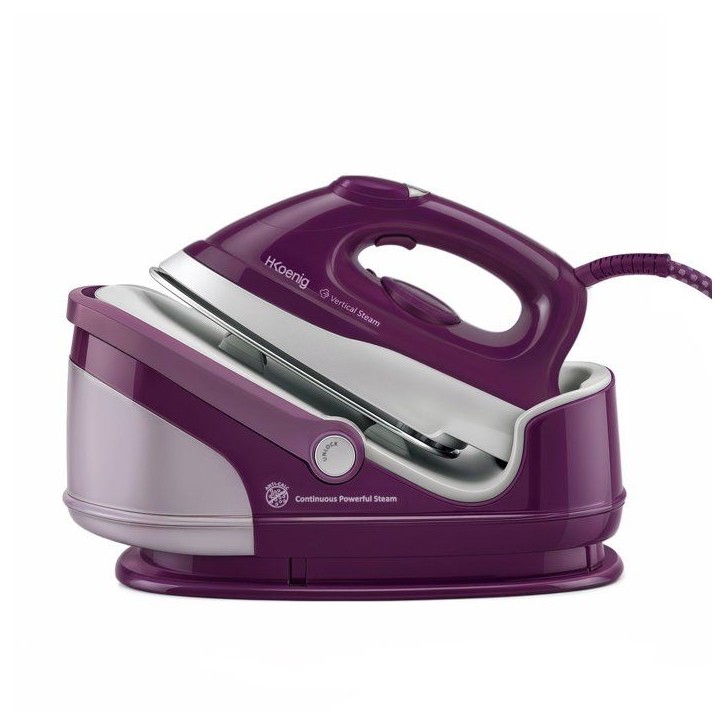 Centrale vapeur - H.KoeNIG - V8 - 8 bars - Débit de vapeur : 100 g/min - 1,7 L - Violet Centrale vapeur - H.KoeNIG - V8 - 8 bars - Débit de vapeur : 100 g/min - 1,7 L - Violet