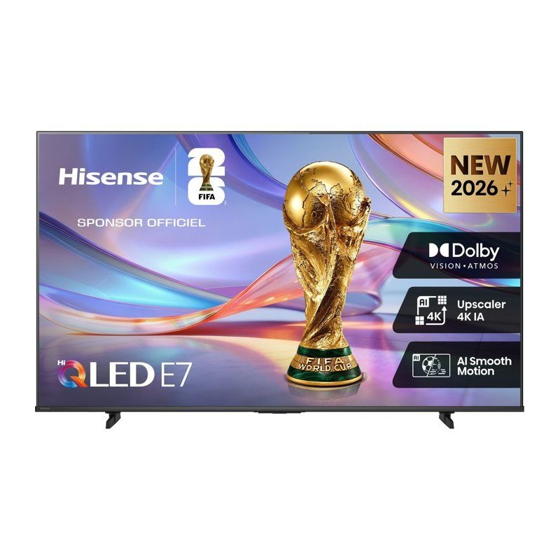Hisense 43E7S - TV QLED 43 (108 cm) - 4K UHD 3840x2160 - HDR10+ - Smar