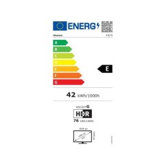 Hisense 43E7S - TV QLED 43 (108 cm) - 4K UHD 3840x2160 - HDR10+ - Smar