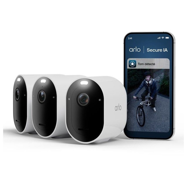 Caméra de surveillance - Arlo - Pro 6 2K+ Kit de 3 caméras Caméra de surveillance - Arlo - Pro 6 2K+ Kit de 3 caméras