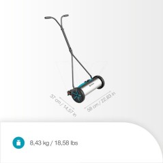 Tondeuse manuelle - GARDENA - 400 Comfort - Coupe précise - Sans mote