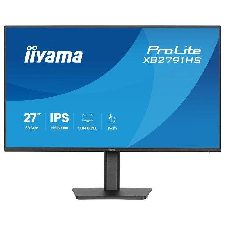Ecran PC - IIYAMA - 27 - Full HD - 120Hz - IPS - 1ms - Ajustable en hauteur - PROLITE XB2791HS-B1