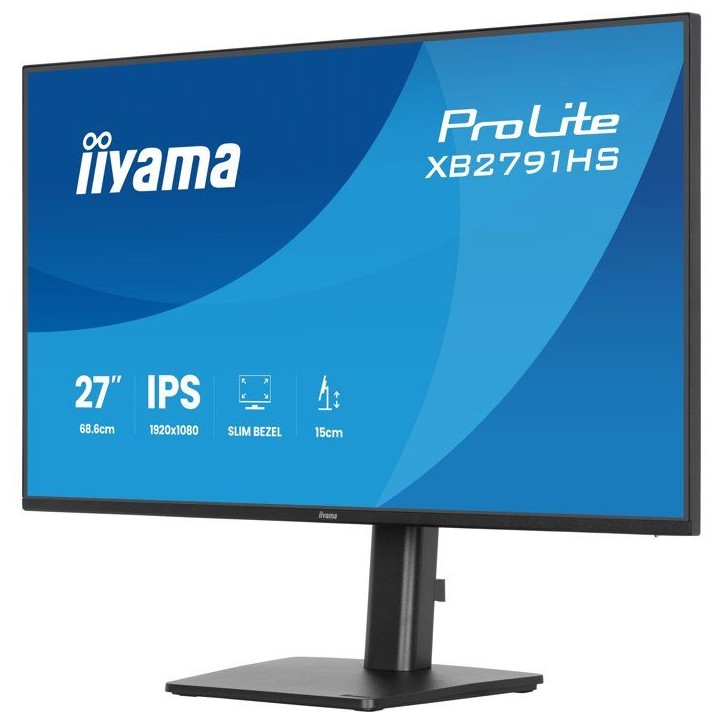 Ecran PC - IIYAMA - 27 - Full HD - 120Hz - IPS - 1ms - Ajustable en hauteur - PROLITE XB2791HS-B1