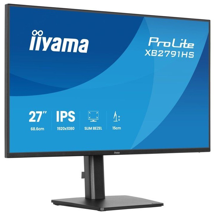 Ecran PC - IIYAMA - 27 - Full HD - 120Hz - IPS - 1ms - Ajustable en hauteur - PROLITE XB2791HS-B1