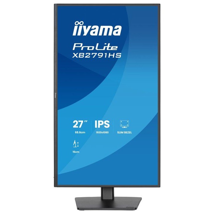Ecran PC - IIYAMA - 27 - Full HD - 120Hz - IPS - 1ms - Ajustable en hauteur - PROLITE XB2791HS-B1