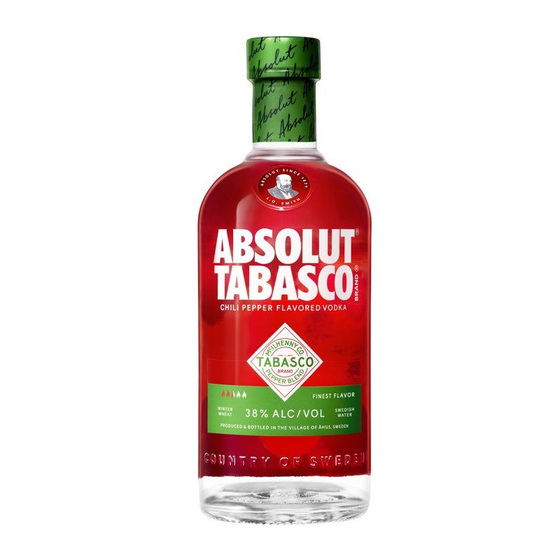 Absolut - Tabasco - Vodka aromatisée - 38,0 % Vol. - 70cl