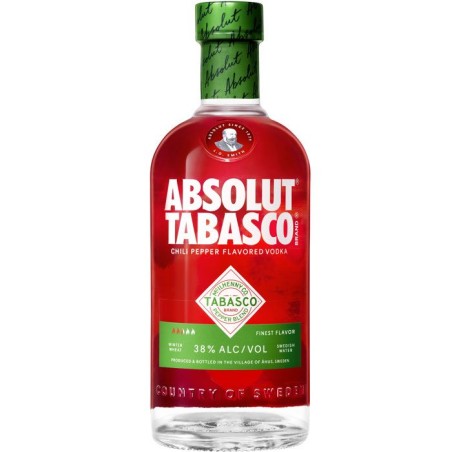 Absolut - Tabasco - Vodka aromatisée - 38,0 % Vol. - 70cl