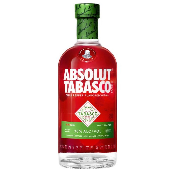 Absolut - Tabasco - Vodka aromatisée - 38,0 % Vol. - 70cl