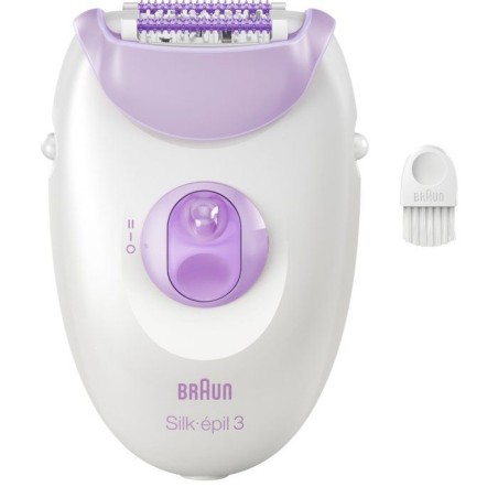 Épilateur électrique - BRAUN - SE3-031 - 2 modes - Blanc / Rose