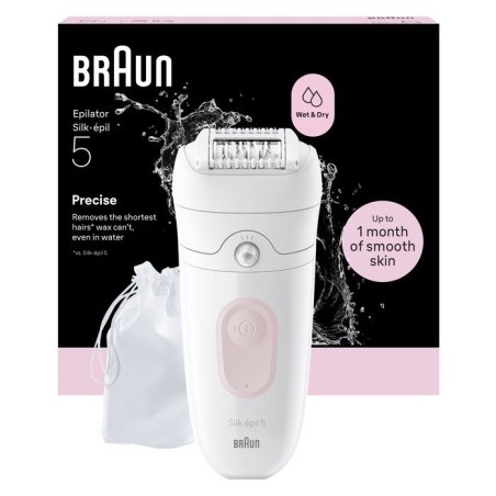 Épilateur électrique - BRAUN - SE5-011 - 2 modes - 40 min - Étanche