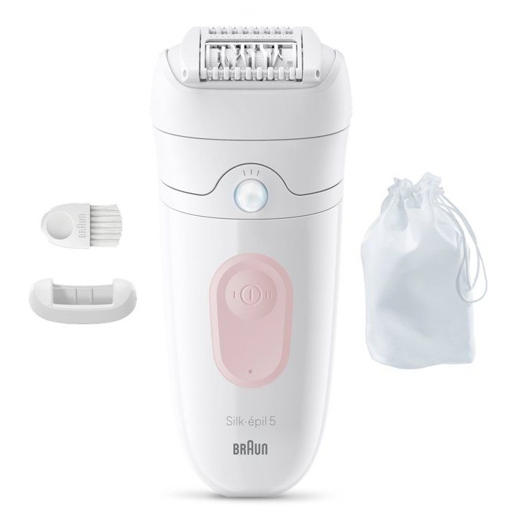 Épilateur électrique - BRAUN - SE5-011 - 2 modes - 40 min - Étanche - Blanc / Rose Épilateur électrique - BRAUN - SE5-011 - 2 modes - 40 min - Étanche - Blanc / Rose