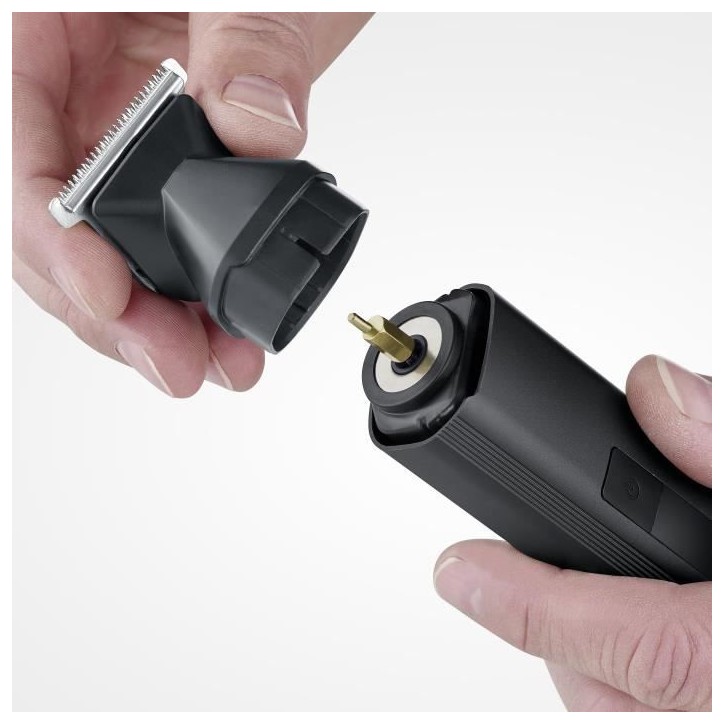 Tondeuse cheveux & barbe 6-en-1 multifonction - SEVERIN - HS 0710 - 90 min autonomie - Embouts magnétiques - IPX6 - Noir Tondeuse cheveux & barbe 6-en-1 multifonction - SEVERIN - HS 0710 - 90 min autonomie - Embouts magnétiques - IPX6 - Noir