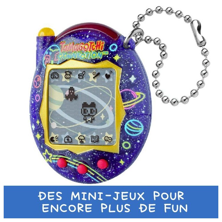 Tamagotchi Connection Neon Planet - Bandai - Animal virtuel interactif infra-rouge - 6 jeux - 50 personnages - Des 6 ans Tamagotchi Connection Neon Planet - Bandai - Animal virtuel interactif infra-rouge - 6 jeux - 50 personnages - Des 6 ans