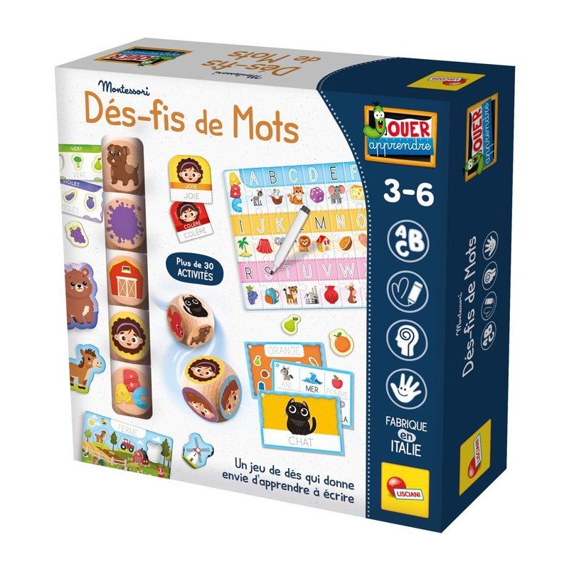 JOUER APPRENDRE Dé-fis de Mots - Jeu Éducatif - LISCIANIGIOCHI - Lec