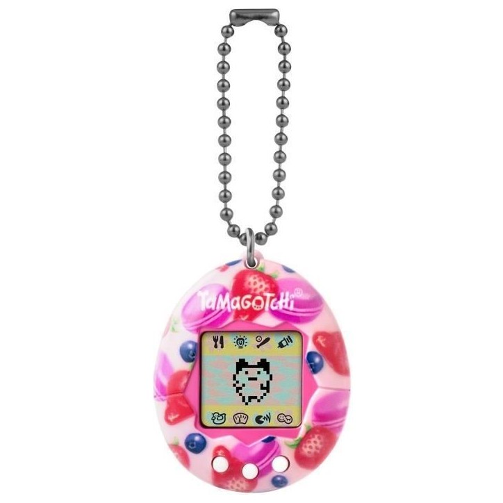 Tamagotchi - BANDAI - Tamagotchi original - Berry Delicious - animal électronique virtuel avec écran couleur, 3 boutons et jeu Tamagotchi - BANDAI - Tamagotchi original - Berry Delicious - animal électronique virtuel avec écran couleur, 3 boutons et jeu