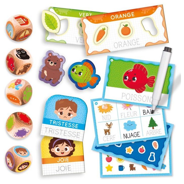 JOUER APPRENDRE Dé-fis de Mots - Jeu Éducatif - LISCIANIGIOCHI - Lecture & Logique - Des 3 ans JOUER APPRENDRE Dé-fis de Mots - Jeu Éducatif - LISCIANIGIOCHI - Lecture & Logique - Des 3 ans