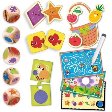 JOUER APPRENDRE Dé-fis Logiques & Mémoire - Jeu Éducatif - LISCIANIGIOCHI - Activités & Développement Cognitif - Des 3 ans