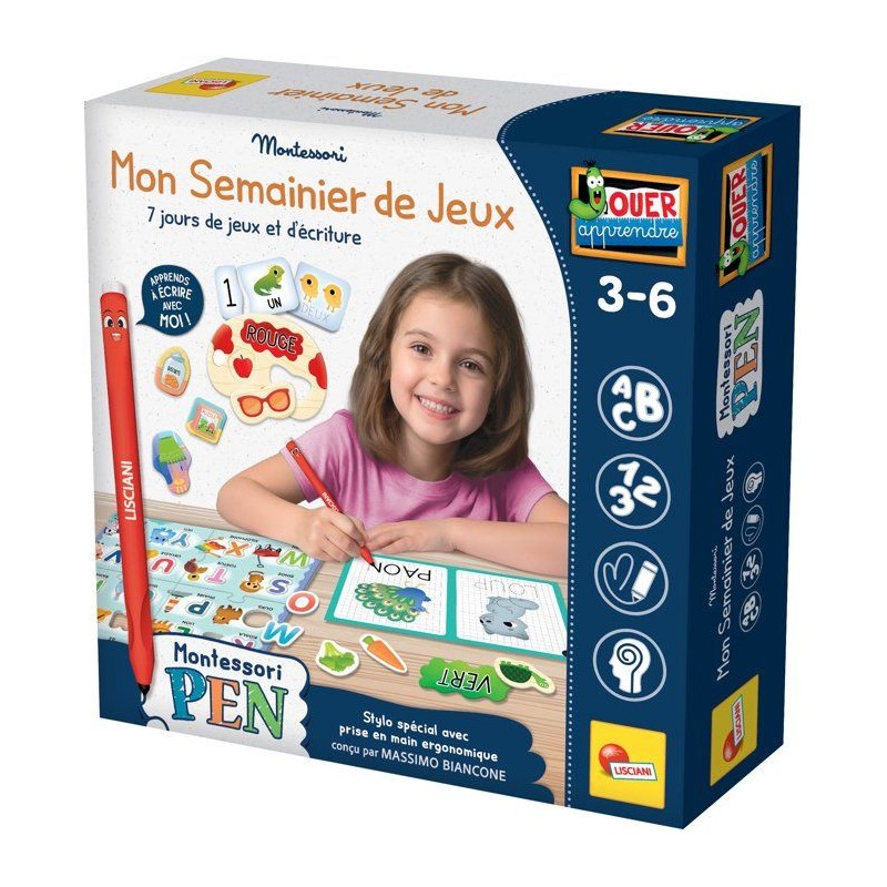 MONTESSORI PEN Mon Semainier de Jeux - Jeu Éducatif - LISCIANIGIOCHI