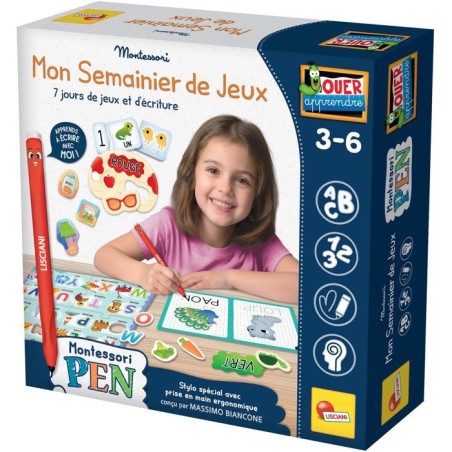 MONTESSORI PEN Mon Semainier de Jeux - Jeu Éducatif - LISCIANIGIOCHI