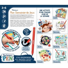 MONTESSORI PEN Mon Semainier de Jeux - Jeu Éducatif - LISCIANIGIOCHI