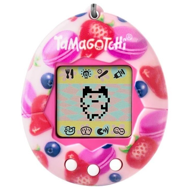 Tamagotchi - BANDAI - Tamagotchi original - Berry Delicious - animal électronique virtuel avec écran couleur, 3 boutons et jeu Tamagotchi - BANDAI - Tamagotchi original - Berry Delicious - animal électronique virtuel avec écran couleur, 3 boutons et jeu