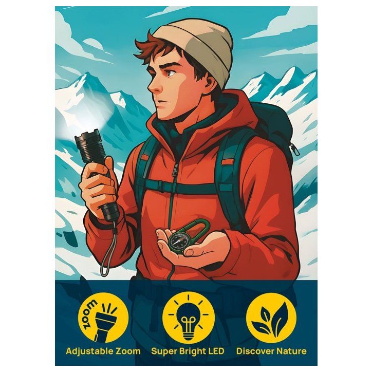 I'M A GENIUS EXPLORER Torche & Boussole - Kit d'Exploration - LISCIANIGIOCHI - Des 7 ans I'M A GENIUS EXPLORER Torche & Boussole - Kit d'Exploration - LISCIANIGIOCHI - Des 7 ans