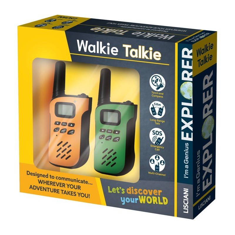 I'M A GENIUS EXPLORER Talkie-Walkie - Kit Communication - LISCIANIGIOC