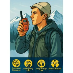 I'M A GENIUS EXPLORER Talkie-Walkie - Kit Communication - LISCIANIGIOC