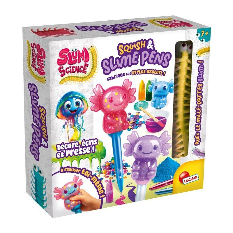 SLUMI SCIENCE Squish & Slime Pens - Kit Créatif - LISCIANIGIOCHI - Pe