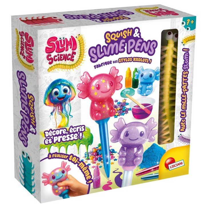 SLUMI SCIENCE Squish & Slime Pens - Kit Créatif - LISCIANIGIOCHI - Personnalisation & Effet Ultra Doux - Des 7 ans SLUMI SCIENCE Squish & Slime Pens - Kit Créatif - LISCIANIGIOCHI - Personnalisation & Effet Ultra Doux - Des 7 ans