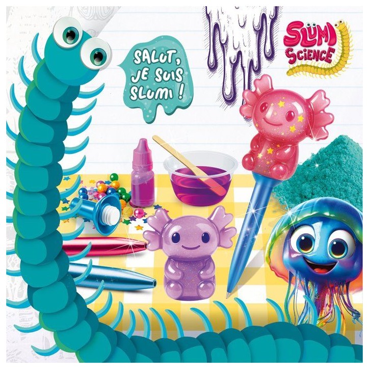 SLUMI SCIENCE Squish & Slime Pens - Kit Créatif - LISCIANIGIOCHI - Personnalisation & Effet Ultra Doux - Des 7 ans SLUMI SCIENCE Squish & Slime Pens - Kit Créatif - LISCIANIGIOCHI - Personnalisation & Effet Ultra Doux - Des 7 ans