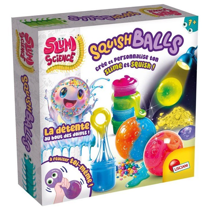 SLUMI SCIENCE Squish Ball - Kit Créatif - LISCIANIGIOCHI - Slime & Billes Colorées - Des 7 ans SLUMI SCIENCE Squish Ball - Kit Créatif - LISCIANIGIOCHI - Slime & Billes Colorées - Des 7 ans