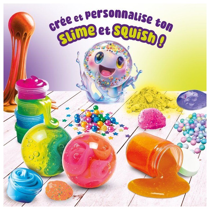 SLUMI SCIENCE Squish Ball - Kit Créatif - LISCIANIGIOCHI - Slime & Billes Colorées - Des 7 ans SLUMI SCIENCE Squish Ball - Kit Créatif - LISCIANIGIOCHI - Slime & Billes Colorées - Des 7 ans