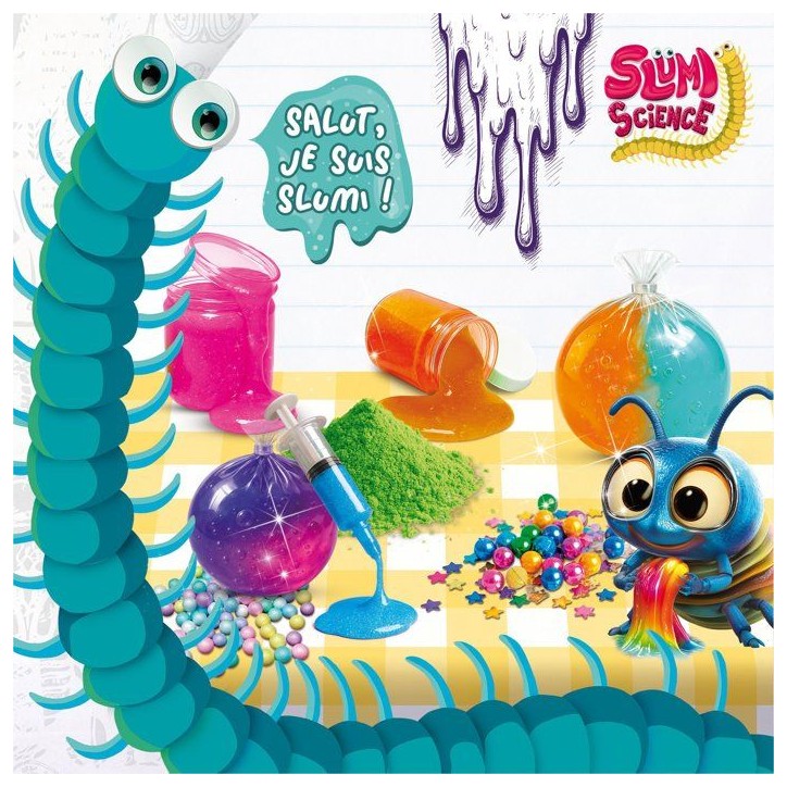 SLUMI SCIENCE Squish Ball - Kit Créatif - LISCIANIGIOCHI - Slime & Billes Colorées - Des 7 ans SLUMI SCIENCE Squish Ball - Kit Créatif - LISCIANIGIOCHI - Slime & Billes Colorées - Des 7 ans
