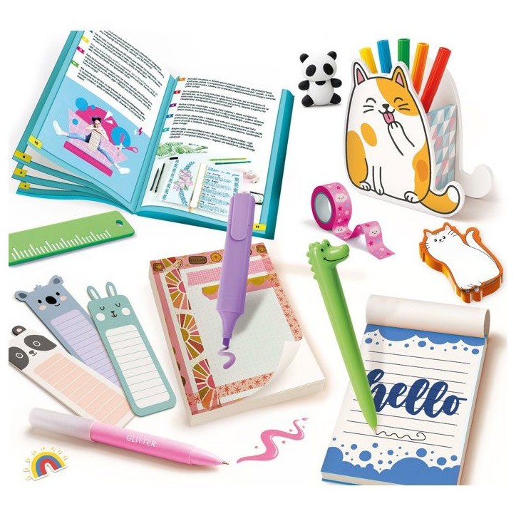 KIDS ART Stationary Lab - LISCIANIGIOCHI - Papeterie Créative - Marqueurs & Autocollants - Accessoires Kawaii - Des 7 ans KIDS ART Stationary Lab - LISCIANIGIOCHI - Papeterie Créative - Marqueurs & Autocollants - Accessoires Kawaii - Des 7 ans