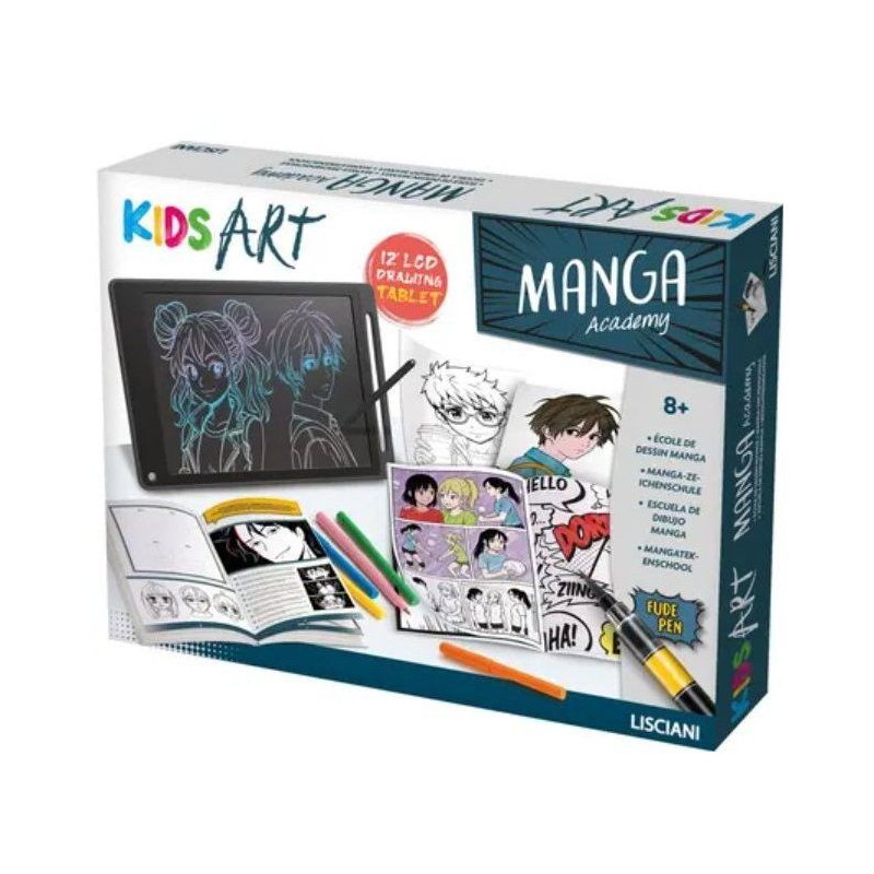 KIDS ART Manga Lab - LISCIANIGIOCHI - Kit Dessin Manga - Tablette LCD