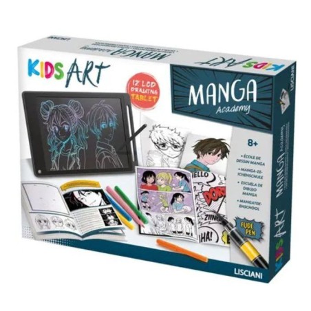 KIDS ART Manga Lab - LISCIANIGIOCHI - Kit Dessin Manga - Tablette LCD