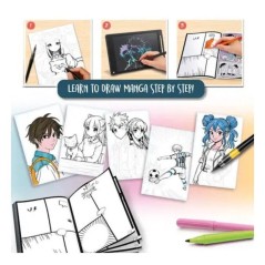 KIDS ART Manga Lab - LISCIANIGIOCHI - Kit Dessin Manga - Tablette LCD